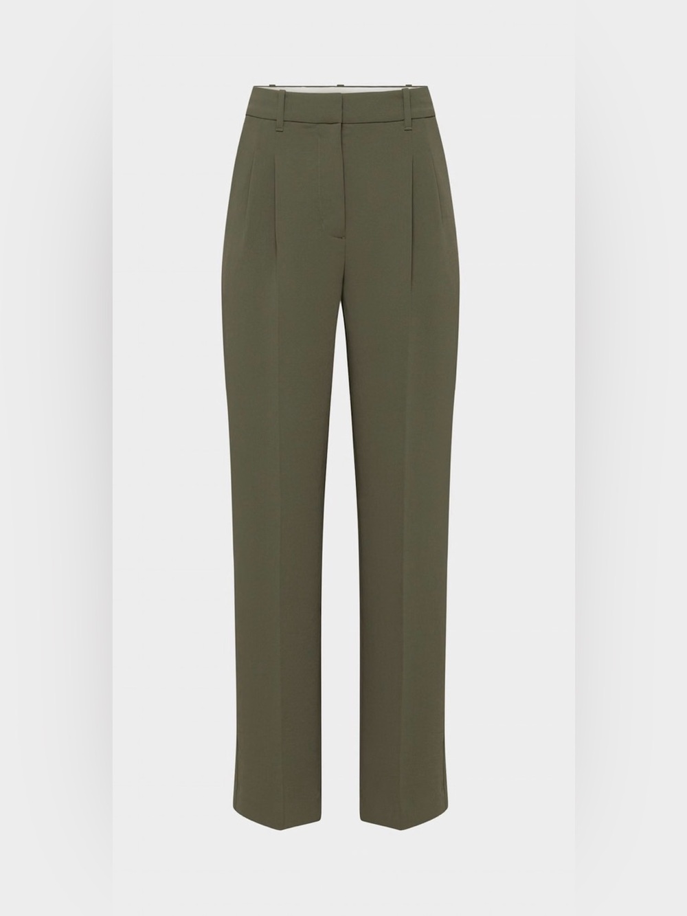 Aritzia The Effortless Pant– Crepette dark olive